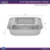 image:image8x8 Aluminum Pans With Lids 20 Pack 8 Inch Foil Pans With Covers  Cake Pans  Aluminum Square Pans With Lids  Disposable Food container  great For Cake Baking Cooking Freezing Prepping FoodPans