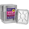 image:image8x8 Aluminum Pans With Lids 20 Pack 8 Inch Foil Pans With Covers  Cake Pans  Aluminum Square Pans With Lids  Disposable Food container  great For Cake Baking Cooking Freezing Prepping FoodPans W Lids