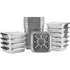 image:image8x8 Aluminum Pans With Lids 20 Pack 8 Inch Foil Pans With Covers  Cake Pans  Aluminum Square Pans With Lids  Disposable Food container  great For Cake Baking Cooking Freezing Prepping FoodPans W Lids