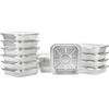 image:image8x8 Aluminum Pans With Lids 20 Pack 8 Inch Foil Pans With Covers  Cake Pans  Aluminum Square Pans With Lids  Disposable Food container  great For Cake Baking Cooking Freezing Prepping FoodPans W Lids