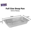 image:imageAluminum Deep Foil Pans Full Size Large Disposable Roasting amp Baking Pan 21x13 20 Pack Extra Heavy Duty Chafing Trays for Hotels Restaurants Caterers Steam Table Buffets amp Bakeware10 pack