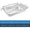 image:imageAluminum Deep Foil Pans Full Size Large Disposable Roasting amp Baking Pan 21x13 20 Pack Extra Heavy Duty Chafing Trays for Hotels Restaurants Caterers Steam Table Buffets amp Bakeware100 pack