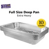image:imageAluminum Deep Foil Pans Full Size Large Disposable Roasting amp Baking Pan 21x13 20 Pack Extra Heavy Duty Chafing Trays for Hotels Restaurants Caterers Steam Table Buffets amp Bakeware10 pack