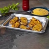 image:imageAluminum Foil Broiler Pans Grill Liners 200 Pack Sheet Pans for Oven Roasting Rack Disposable Aluminum Trays with Ribbed Surface for BBQ1