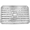 image:imageAluminum Foil Broiler Pans Grill Liners 200 Pack Sheet Pans for Oven Roasting Rack Disposable Aluminum Trays with Ribbed Surface for BBQ1