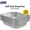 image:imageAluminum Pans Half Size 9X13 Extra Heavy Duty Disposable Foil Pans For Baking 30 Pack Roasting amp Chafing Deep Tin Foil Bakeware Steam Table Tray Cookware Food Prepping Cake amp Oven Pan20 Pack