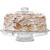 image:imageCake Stand with Dome Cover 6in1 MultiPurpose Use Cake Stand with Lid Serving Platter Punch Bowl Desert Platter and More BPA Free6