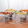 image:imageFull Size 39Pcs Disposable Chafing Buffet Set with 6hr Fuel Cans Covers Serving Utensils  Premium Chafing Dish Set for Catering Events and Parties  Complete Food Warmer Party Serving Kit39 Pcs Set