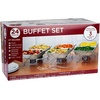 image:imageFull Size 39Pcs Disposable Chafing Buffet Set with 6hr Fuel Cans Covers Serving Utensils  Premium Chafing Dish Set for Catering Events and Parties  Complete Food Warmer Party Serving Kit24 Pcs Set