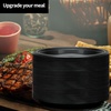image:imageGold Solid Color Premium Heavy Weight Plastic Dinner Plate 9 50 Count  Elegant amp Durable Perfect for Parties amp EventsBlack