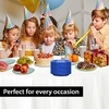 image:imageGold Solid Color Premium Heavy Weight Plastic Dinner Plate 9 50 Count  Elegant amp Durable Perfect for Parties amp EventsBlue