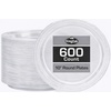 image:imageGold Solid Color Premium Heavy Weight Plastic Dinner Plate 9 50 Count  Elegant amp Durable Perfect for Parties amp EventsClear