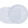 image:imageGold Solid Color Premium Heavy Weight Plastic Dinner Plate 9 50 Count  Elegant amp Durable Perfect for Parties amp EventsClear