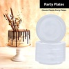 image:imageGold Solid Color Premium Heavy Weight Plastic Dinner Plate 9 50 Count  Elegant amp Durable Perfect for Parties amp EventsClear