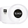 image:imageGold Solid Color Premium Heavy Weight Plastic Dinner Plate 9 50 Count  Elegant amp Durable Perfect for Parties amp EventsClear