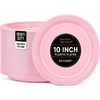 image:imageGold Solid Color Premium Heavy Weight Plastic Dinner Plate 9 50 Count  Elegant amp Durable Perfect for Parties amp EventsPink
