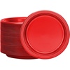 image:imageGold Solid Color Premium Heavy Weight Plastic Dinner Plate 9 50 Count  Elegant amp Durable Perfect for Parties amp EventsRed