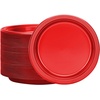 image:imageGold Solid Color Premium Heavy Weight Plastic Dinner Plate 9 50 Count  Elegant amp Durable Perfect for Parties amp EventsRed