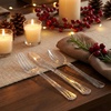 image:imageHanna K Signature 240 Count Clear Plastic Silverware Set Heavyweight Elegant Disposable Cutlery Combo 80 Forks 80 Spoons 80 KnivesClear