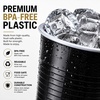 image:imageHanna K Signature Disposable Plastic Party Cups HeavyDuty 18 oz Gold Cups 50 CountBlack