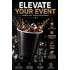 image:imageHanna K Signature Disposable Plastic Party Cups HeavyDuty 18 oz Gold Cups 50 CountBlack
