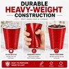 image:imageHanna K Signature Disposable Plastic Party Cups HeavyDuty 18 oz Gold Cups 50 CountRed