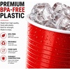 image:imageHanna K Signature Disposable Plastic Party Cups HeavyDuty 18 oz Gold Cups 50 CountRed