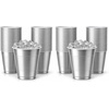 image:imageHanna K Signature Disposable Plastic Party Cups HeavyDuty 18 oz Gold Cups 50 CountSilver
