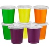 image:imageKing Zak 150 Sets  15oz Disposable Mini Plastic Jello Shot Cups With Lids Perfect For Portion Souffle Condiment Dipping Sauce Salad Dressing And More15 ounces