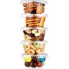 image:imageKing Zak 150 Sets  15oz Disposable Mini Plastic Jello Shot Cups With Lids Perfect For Portion Souffle Condiment Dipping Sauce Salad Dressing And More20 ounces