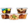 image:imageKing Zak 150 Sets  15oz Disposable Mini Plastic Jello Shot Cups With Lids Perfect For Portion Souffle Condiment Dipping Sauce Salad Dressing And More20 ounces