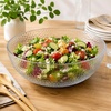 image:imageLillian Collection Stunning Clear Plastic Round Hammered Bowl  12 4 Pc  Unique Textured Design  Perfect for Parties amp Displays1