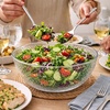 image:imageLillian Collection Stunning Clear Plastic Round Hammered Bowl  12 4 Pc  Unique Textured Design  Perfect for Parties amp Displays4