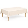 image:imageLillian Made in Italy ClothLike Disposable Tablecloth for Rectangle Tables 6 Pack  Premium Airlaid LinenFeel Table Cover Luxury Tablecloth for Parties Events amp Weddings Elegant Striped DesignIvory