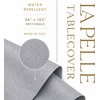 image:imageLillian Made in Italy ClothLike Disposable Tablecloth for Rectangle Tables 6 Pack  Premium Airlaid LinenFeel Table Cover Luxury Tablecloth for Parties Events amp Weddings Elegant Striped DesignSilver