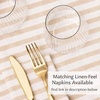 image:imageLillian Made in Italy ClothLike Disposable Tablecloth for Rectangle Tables 6 Pack  Premium Airlaid LinenFeel Table Cover Luxury Tablecloth for Parties Events amp Weddings Elegant Striped DesignCappuccino