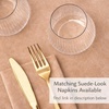 image:imageLillian Made in Italy ClothLike Disposable Tablecloth for Rectangle Tables 6 Pack  Premium Airlaid LinenFeel Table Cover Luxury Tablecloth for Parties Events amp Weddings Elegant Striped DesignHazelnut