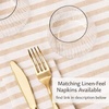 image:imageLillian Made in Italy ClothLike Disposable Tablecloth for Rectangle Tables 6 Pack  Premium Airlaid LinenFeel Table Cover Luxury Tablecloth for Parties Events amp Weddings Elegant Striped DesignCappuccino