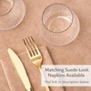 image:imageLillian Made in Italy ClothLike Disposable Tablecloth for Rectangle Tables 6 Pack  Premium Airlaid LinenFeel Table Cover Luxury Tablecloth for Parties Events amp Weddings Elegant Striped DesignHazelnut