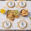 image:imageLillian Made in Italy ClothLike Disposable Tablecloth for Rectangle Tables 6 Pack  Premium Airlaid LinenFeel Table Cover Luxury Tablecloth for Parties Events amp Weddings Elegant Striped DesignPearl  White