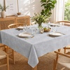 image:imageLillian Made in Italy ClothLike Disposable Tablecloth for Rectangle Tables 6 Pack  Premium Airlaid LinenFeel Table Cover Luxury Tablecloth for Parties Events amp Weddings Elegant Striped DesignSilver