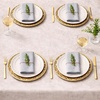 image:imageLillian Made in Italy ClothLike Disposable Tablecloth for Rectangle Tables 6 Pack  Premium Airlaid LinenFeel Table Cover Luxury Tablecloth for Parties Events amp Weddings Elegant Striped DesignPearl