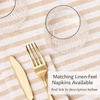 image:imageLillian Made in Italy ClothLike Disposable Tablecloth for Rectangle Tables 6 Pack  Premium Airlaid LinenFeel Table Cover Luxury Tablecloth for Parties Events amp Weddings Elegant Striped DesignCappuccino