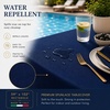 image:imageLillian Made in Italy ClothLike Disposable Tablecloth for Rectangle Tables 6 Pack  Premium Airlaid LinenFeel Table Cover Luxury Tablecloth for Parties Events amp Weddings Elegant Striped DesignNavy