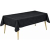 image:imageLillian Made in Italy ClothLike Disposable Tablecloth for Rectangle Tables 6 Pack  Premium Airlaid LinenFeel Table Cover Luxury Tablecloth for Parties Events amp Weddings Elegant Striped DesignBlack