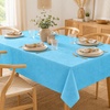 image:imageLillian Made in Italy ClothLike Disposable Tablecloth for Rectangle Tables 6 Pack  Premium Airlaid LinenFeel Table Cover Luxury Tablecloth for Parties Events amp Weddings Elegant Striped DesignBlue