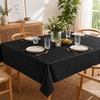 image:imageLillian Made in Italy ClothLike Disposable Tablecloth for Rectangle Tables 6 Pack  Premium Airlaid LinenFeel Table Cover Luxury Tablecloth for Parties Events amp Weddings Elegant Striped DesignBlack
