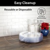 image:imageLillian Tablesettings 30 Count Premium Quality Heavyweight 1025 inch Plastic Plates China Like Wedding and Party Dinnerware Plastic Dinner Plates Crystal Clear 30 CountCrystal Clear