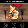 image:imageLillian Tablesettings 30 Count Premium Quality Heavyweight 1025 inch Plastic Plates China Like Wedding and Party Dinnerware Plastic Dinner Plates Crystal Clear 30 CountCrystal Clear