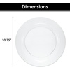 image:imageLillian Tablesettings 30 Count Premium Quality Heavyweight 1025 inch Plastic Plates China Like Wedding and Party Dinnerware Plastic Dinner Plates Crystal Clear 30 CountCrystal Clear